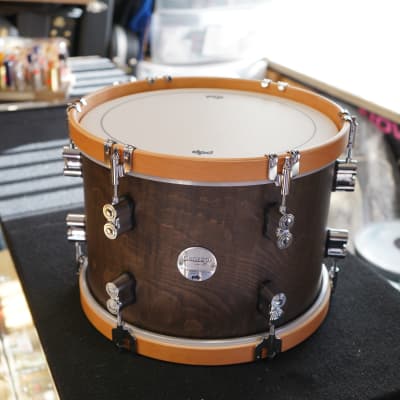 PDP 13'' Concept Maple Classic 9" x 13" Tom Walnut Stain With Natural Maple Hoops  Tom (No-Mount) image 3