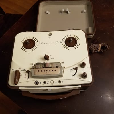 Concord 107 R2R Made in Japan tape recorder late 1950s - brown and cream