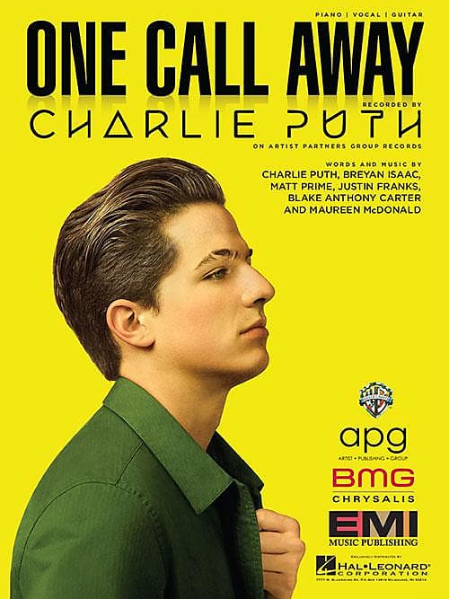 One Call Away Charlie Puth Sheet Music | Reverb