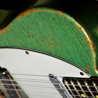 American Fender Telecaster Custom  Heavy Relic Green Sparkle image 23