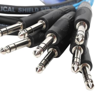Elite Core 5' 25-pin D-Sub DB25 to 8 TRS Male 5ft Audio Cable Breakout Snake image 7
