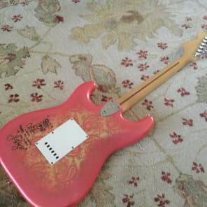 Fender Paisley Stratocaster 1984-1987 Pink Paisley w/ Maple Fretboard image 2