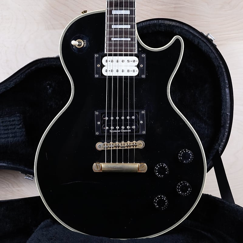 Epiphone LPC-80 Les Paul Custom MIJ 2000 Ebony Made in Japan w/ Hard Case