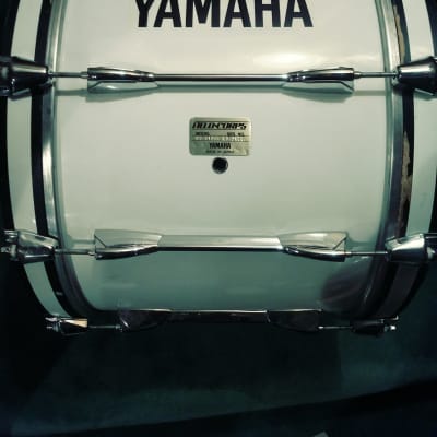 Yamaha Field Corps 20x14 Marching Bass Drum  White Wrap image 1