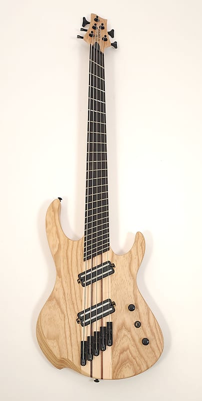 Brice Defiant 53437 EB Nat Ash 5 String Fan Fret Multi Scale Bass with Ebony Fretboard image 1