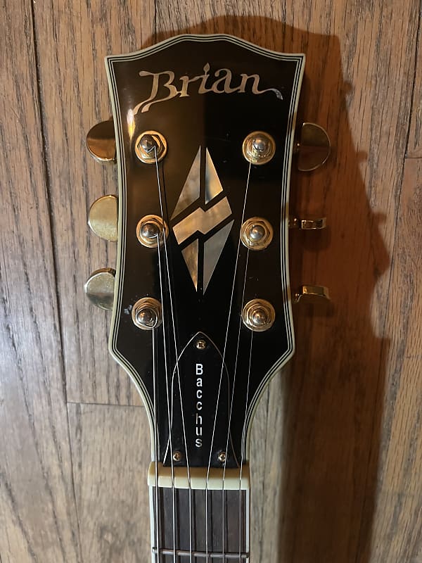 Brian by Bacchus Les Paul Custom /BLC-550 Black and Gold | Reverb