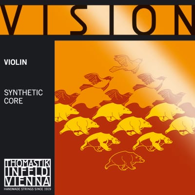 Thomastik-Infeld VI100 Vision Synthetic Core 7/8 Violin String Set - (Medium)