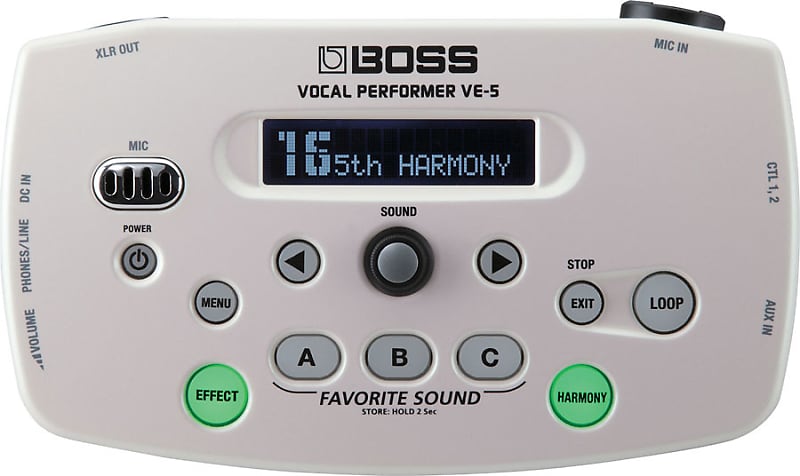 Boss VE-5 Vocal Performer Effects Processor White image 1