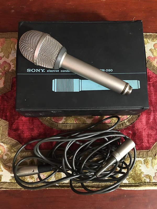 SONY マイクロホン ECM-280 Sony ECM-280 Electret Condenser Microphone. Mint w/manual