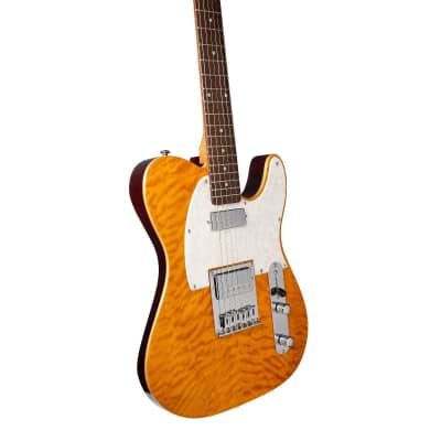 Michael Kelly 1955 Electric Guitar (Amber Trans) image 4