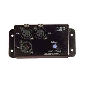 Audio-Technica AT8681 Unimix 2-1 Microphone Combiner Mixer