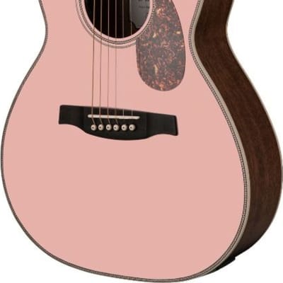 PRS SE Parlor P20E Limited Run Acoustic-Electric Guitar, Pink Lotus w/ Gig Bag image 2