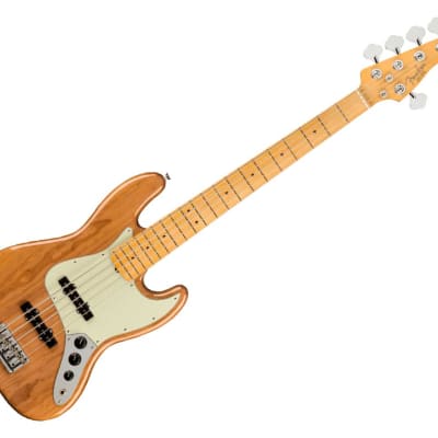 Fender American Standard Jazz Bass V 5 String, Maple, Black | Reverb