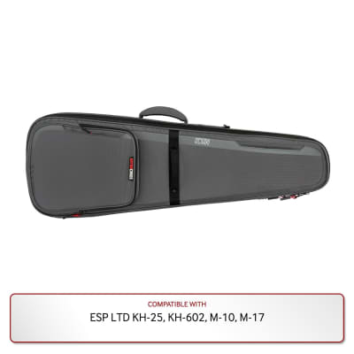 Gator Premium Gig Bag in Gray for ESP LTD KH-25, KH-602, M Gator Premium Gig Bag in Gray for ESP LTD KH-25, KH-602, M
