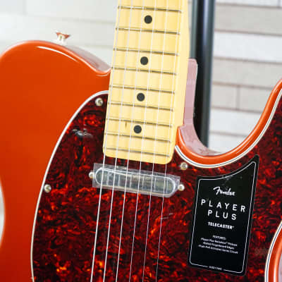 Fender Player Plus Telecaster with Maple Fretboard Aged Candy Apple Red image 3