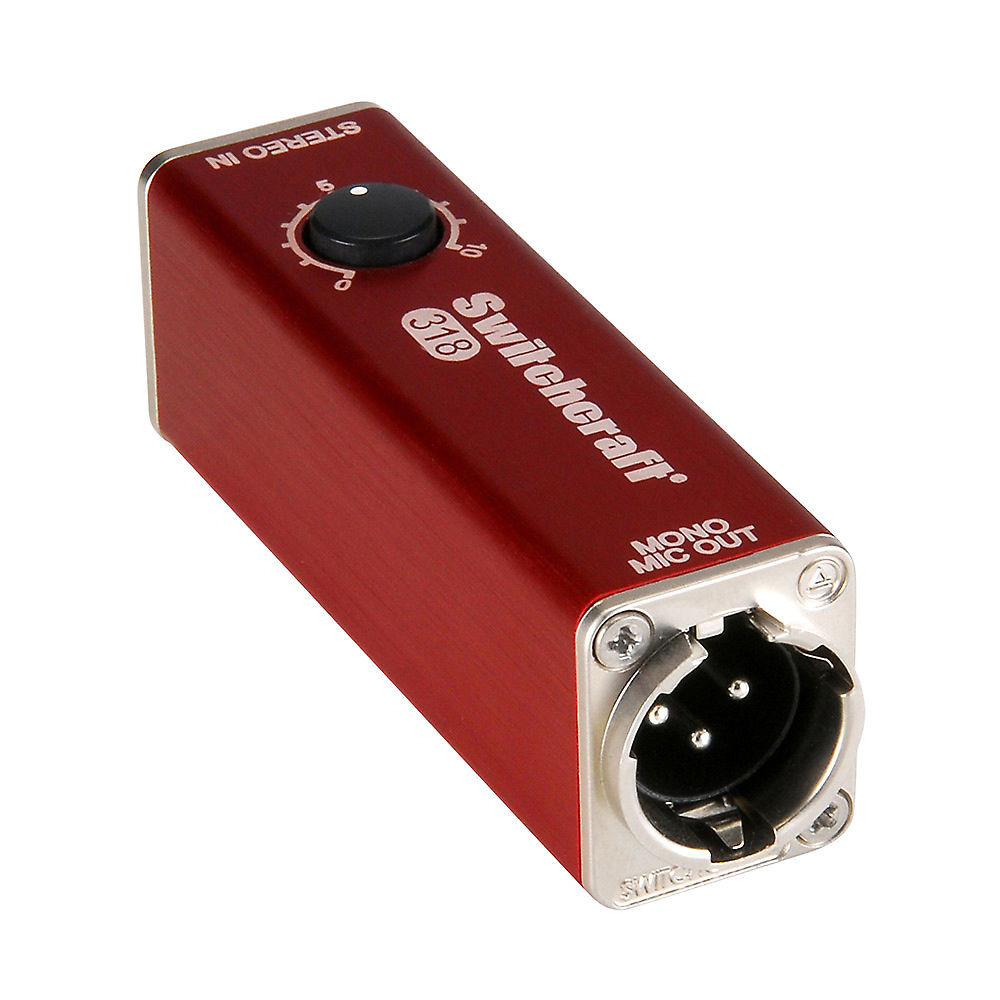 Switchcraft 318 Mini AudioStix Passive Laptop Direct Box Reverb