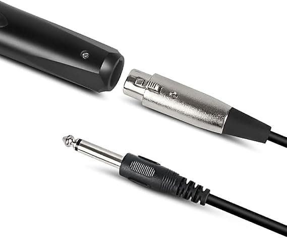 Wired Handheld Microphone Suited for Speakers/Karaoke Singing | Reverb