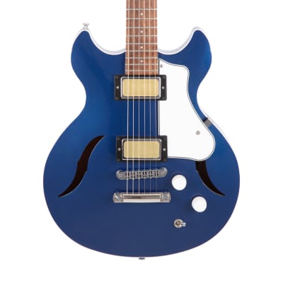 2022 Harmony Standard Comet Electric Guitar, Rosewood Fretboard, Midnight Blue, 2220228 image 4