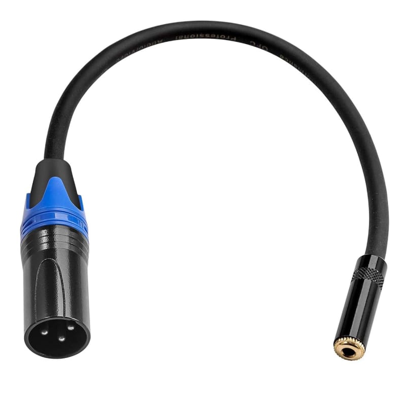 Devinal XLR to 1/8 Female Adapter, Balanced Mini-Jack(3.5mm) Female to  Microphone Cable, 3.5mm Stereo TRS to XLR Female Transforming Cord Converter