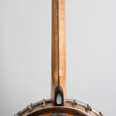 Bacon  Blue Ribbon Style A Tenor Banjo (1922), ser. #7307, black gig bag case. image 9