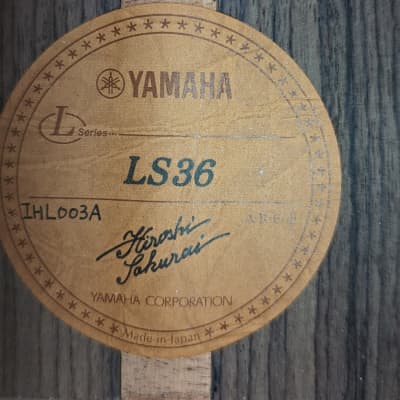 Yamaha LS-36 Natural Made in Japan MIJ image 5