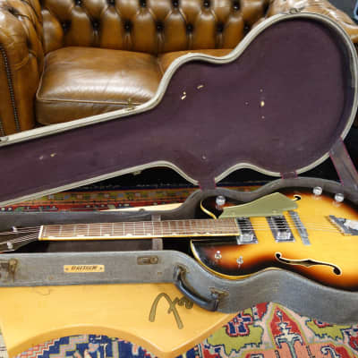 Gretsch 1972 model 7560 Double Anniversary Sunburst OHSC image 11