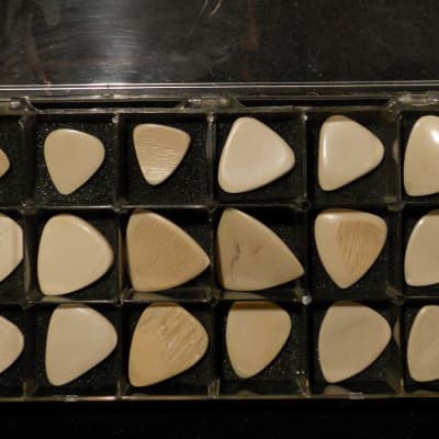 18 pcs. unique Woolly Mammoth Ivory Guitar Picks image 2