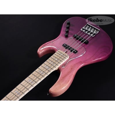 atelierZ beta5 パープル ATELIER Z Beta 5 CUSTOM TP-Purple Matching Head 国産 5弦