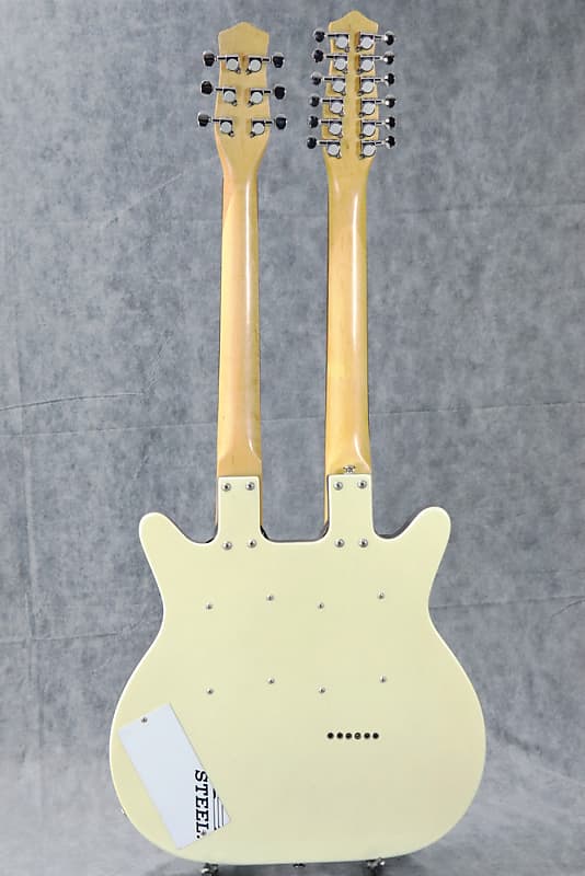 Danelectro DOUBLE NECK 6-12 Sparkle White/0830 | Reverb