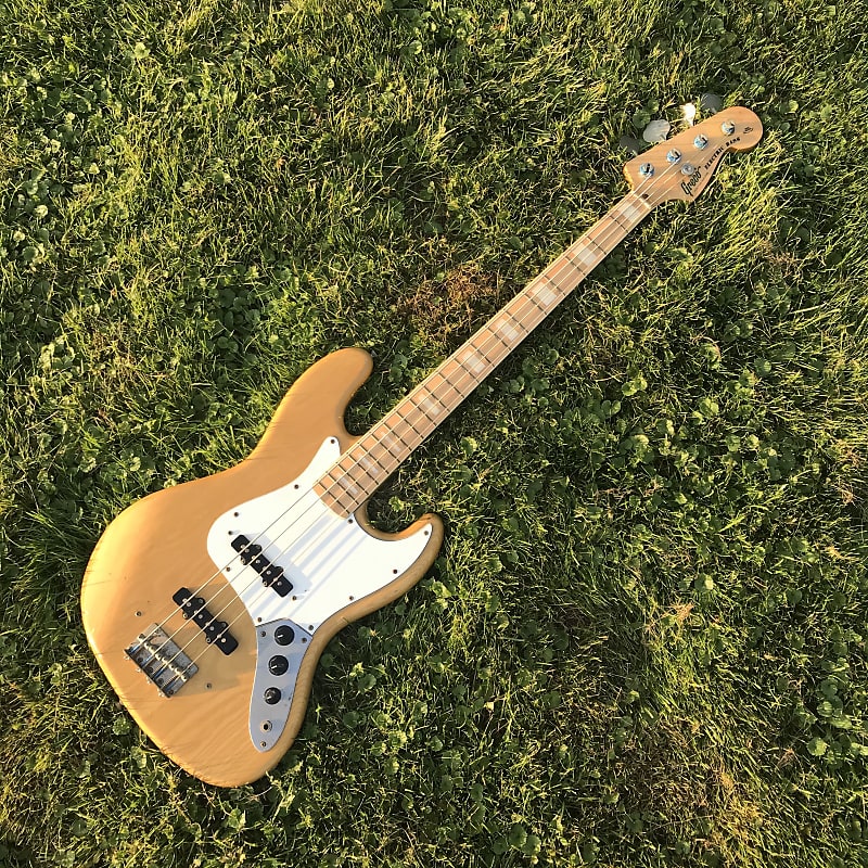 COLLECTORS 1977 Greco Jazz Bass Natural // White Binding Maple Block Inlays  // JB Lawsuit