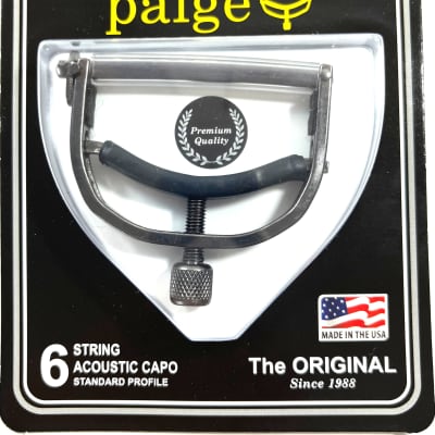 Paige Guitar Capo  6 string  Black  P6E image 1