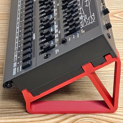 Red Color 30 Degree Angled Custom Made Stands For Roland Boutique JD-08 JP-08 Synthesizers - Made in USA