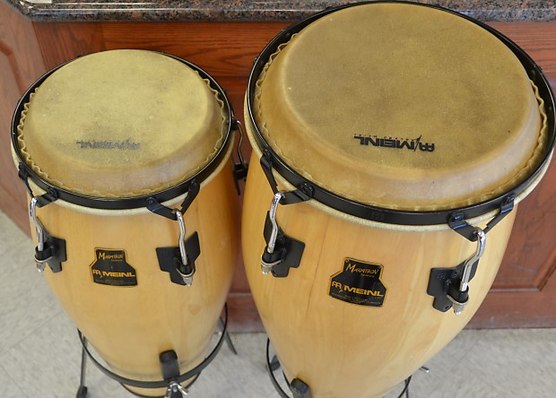 Meinl Marathon Series Conga Drums with Stands PAIR | Reverb