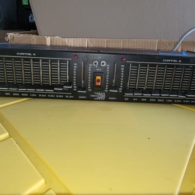 Biamp EQ-210 Rack Mount Equalizer, 2x10 Sliders + Gain, | Reverb