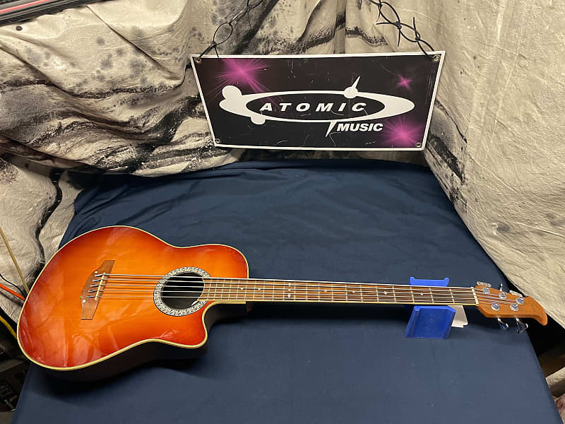 Ovation cc075 celebrity acoustic 5 string bass reverb