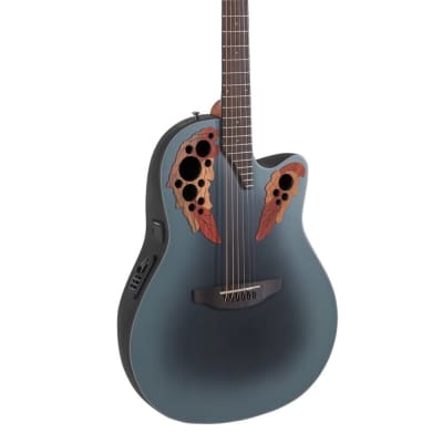 Ovation CE44-RBB-G acoustic guitar Celebrity Elite Mid Cutaway Reverse Blue Burst image 4