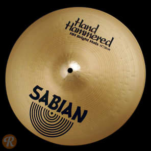 Sabian 14" HH Hand Hammered Bright Hi-Hat Cymbals (Pair) (2002 - 2007)