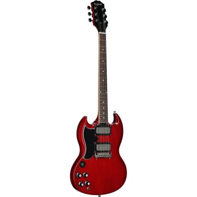 Epiphone Tony Iommi SG Special Left-Handed Electric Guitar, Vintage Cherry, with Case image 2