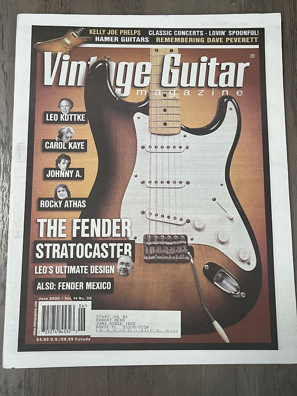 Vintage guitar magazine The fender Stratocaster June 2000 | Reverb UK