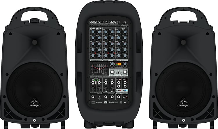 Behringer Europort PPA2000BT 8-channel Portable PA System with Bluetooth image 1