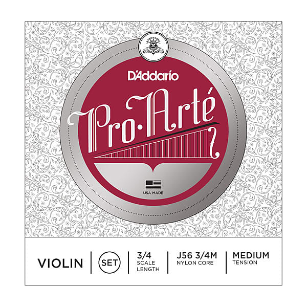 D’Addario Pro-Arte Violin String Set 3/4 Scale Medium Tension image 1