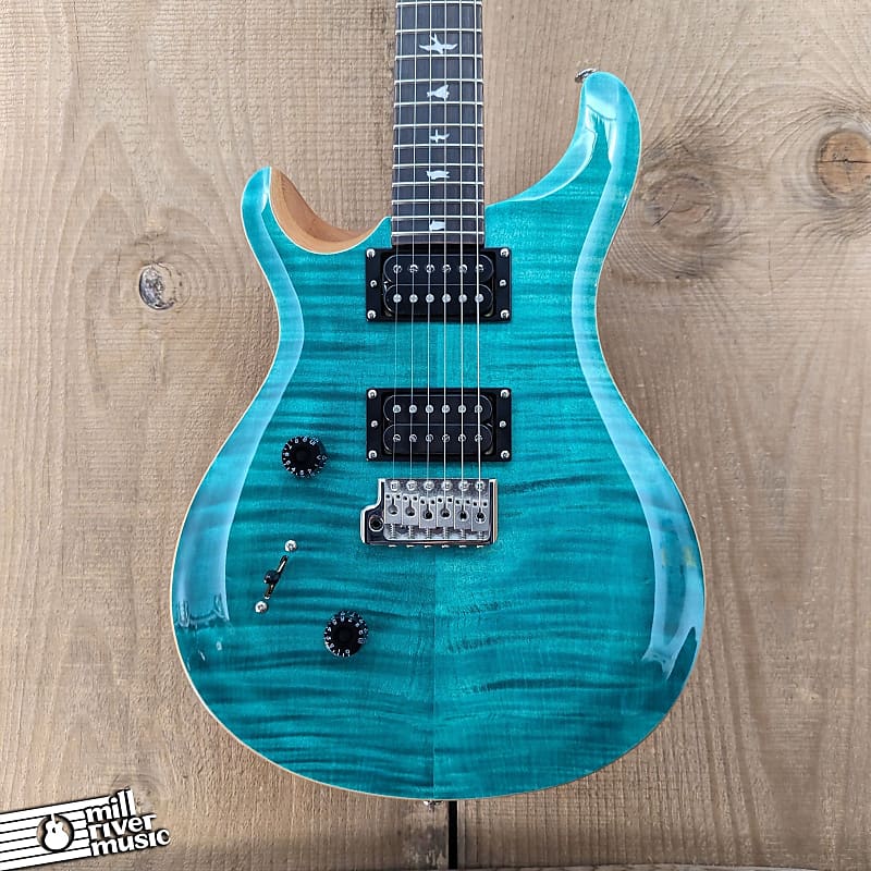 Paul Reed Smith PRS SE Lefty Custom 24 Left-Handed Electric Guitar Turquoise w/Bag image 1