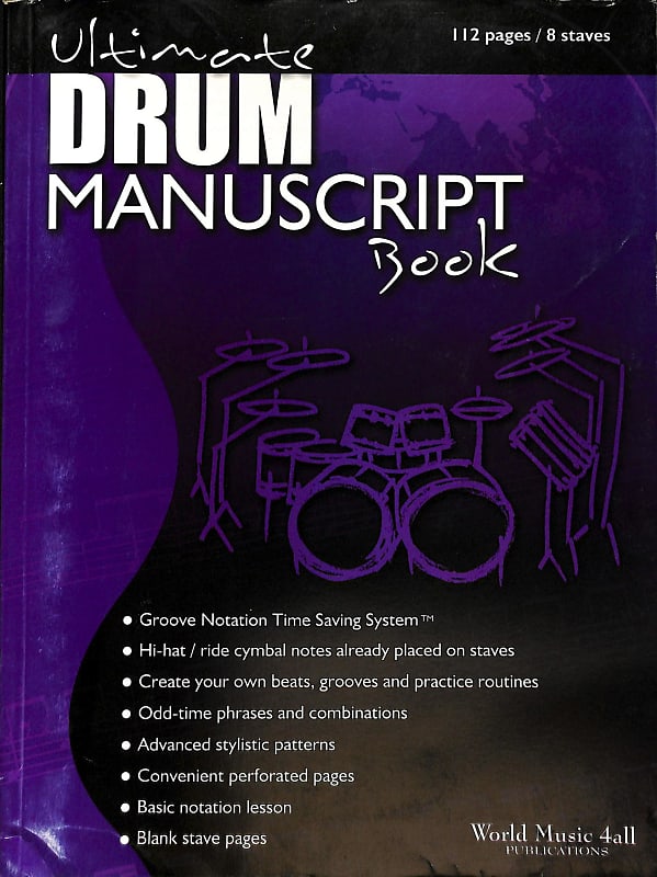 Ultimate Drum Manuscript Book Reverb