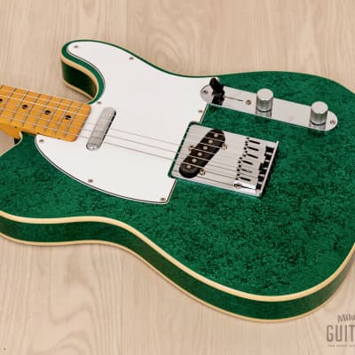 2013 Fender Telecaster Custom TL52B Green Sparkle w/ Upgrades, Japan MIJ image 9