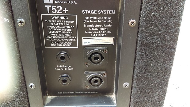 2 Electro Voice T52 Black