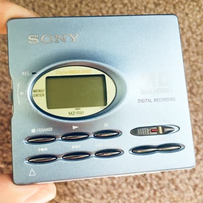 Sony MZ-R91 Walkman MiniDisc Player, Excellent Blue !! Working!! imagen 2