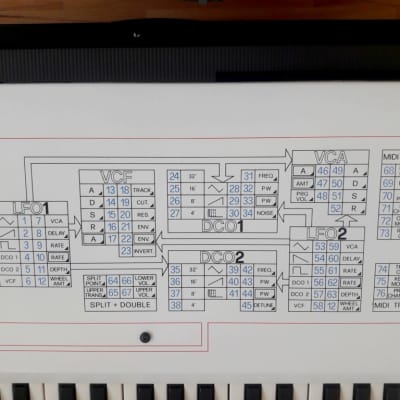 CRUMAR BIT99 white ed. vintage polyphonic synthesizer & accessories - Pro serviced image 7