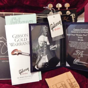 09' Gibson Les Paul Custom Shop VOS Jimmy Page #2 W/ Case Candy, Case, Etc. image 7