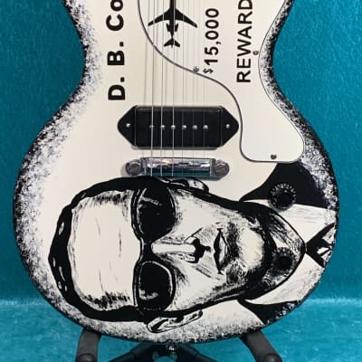 D.B. Cooper hand painted vintage design Maestro by Gibson Les Paul Junior 2010 Hand painted image 2