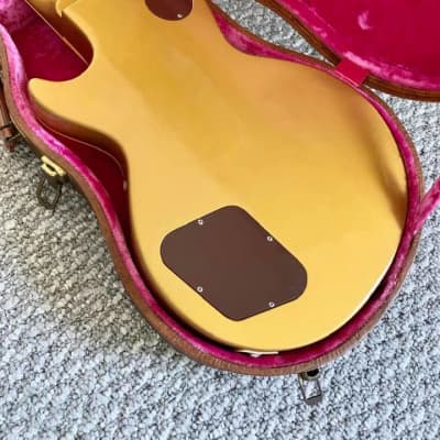 Gibson Rare Vintage 1955 Les Paul Goldtop All Gold Model Near Mint Original With Case Candy Amazing image 8